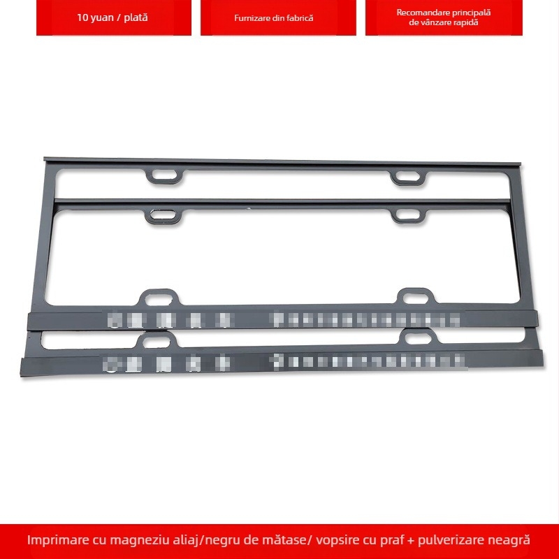 Ramă pentru plăcuța de înmatriculare din aliaj de aluminiu cu logo personalizat (Model: 4S; Material: aliaj de aluminiu, aliaj de magneziu, oțel inoxidabil; Modele compatibile: mașină mică; Număr accesoriu: 001; Brand: Bodi)