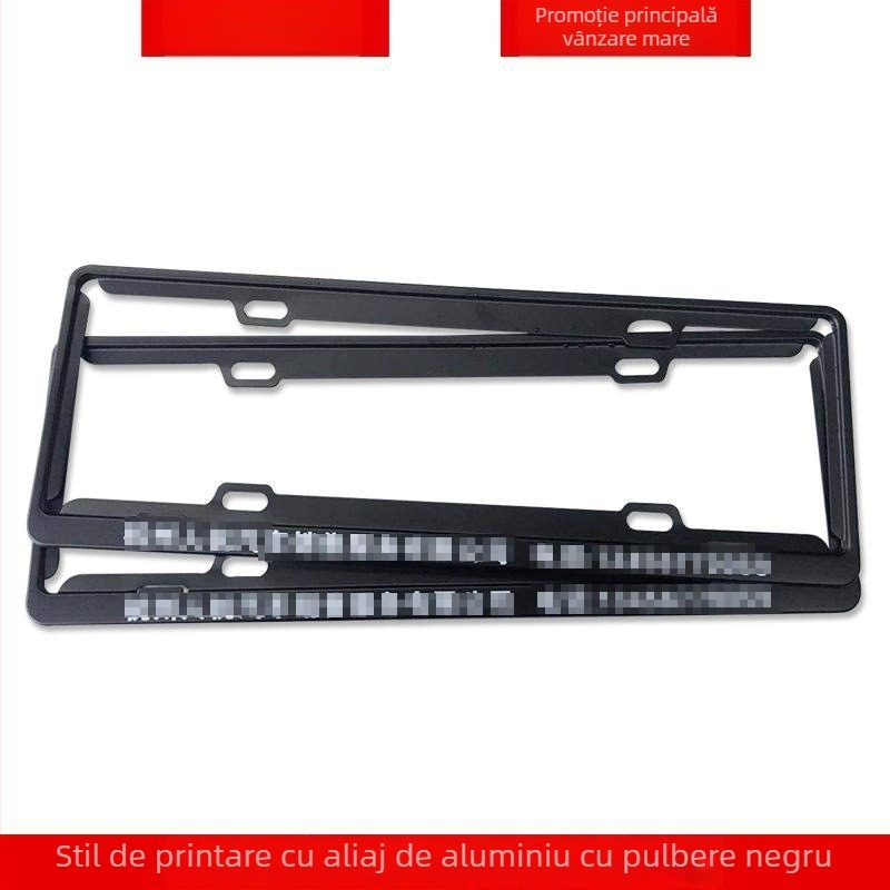 Ramă pentru plăcuța de înmatriculare din aliaj de aluminiu cu logo personalizat (Model: 4S; Material: aliaj de aluminiu, aliaj de magneziu, oțel inoxidabil; Modele compatibile: mașină mică; Număr accesoriu: 001; Brand: Bodi)