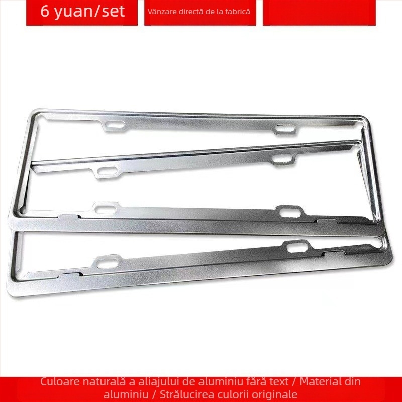 Ramă pentru plăcuța de înmatriculare din aliaj de aluminiu cu logo personalizat (Model: 4S; Material: aliaj de aluminiu, aliaj de magneziu, oțel inoxidabil; Modele compatibile: mașină mică; Număr accesoriu: 001; Brand: Bodi)