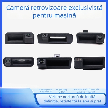 Cameră HD pentru mersul înapoi pentru Volkswagen, Audi, Ford, Mercedes-Benz, BMW și Land Rover, cu protecție împotriva zgârieturilor
