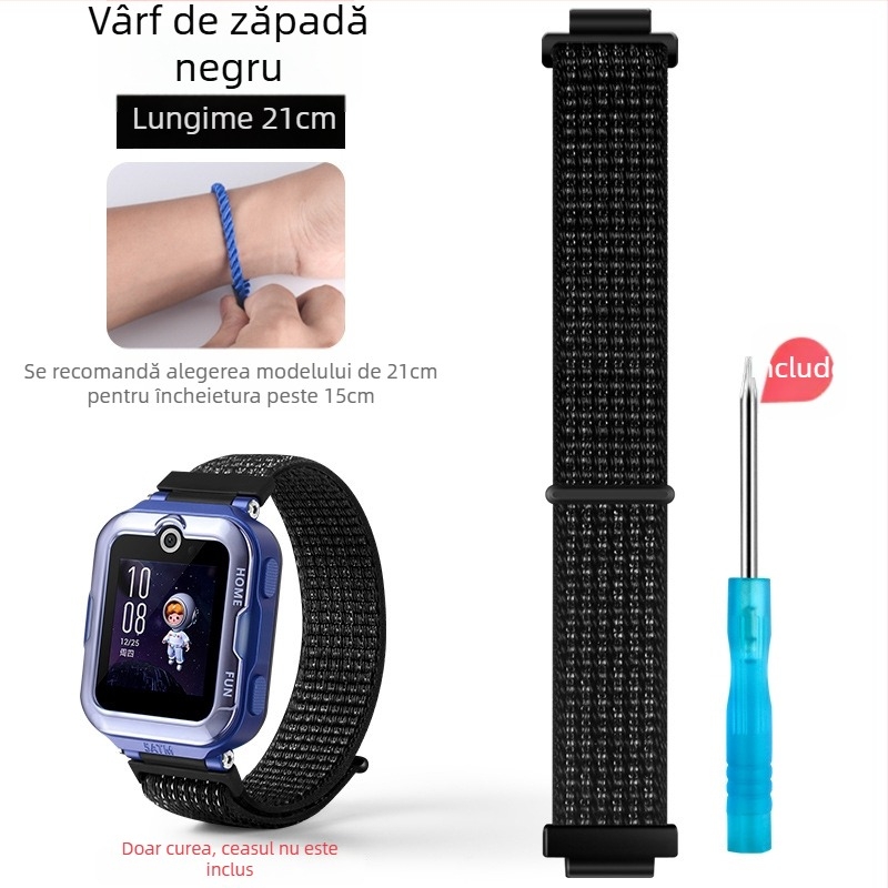Curea pentru Huawei Kids Watch 4 Pro din nailon împletit – Stil Sport, Închidere Velcro, Lansare 2023
