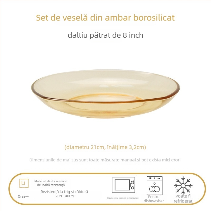 Set de veselă din sticlă cu boluri de supă cu două mânere, sticlă borosilicat de înaltă calitate, stil ușor lux, personalizare disponibilă, potrivit pentru copii, studenți, femei însărcinate, adulți și persoane în vârstă