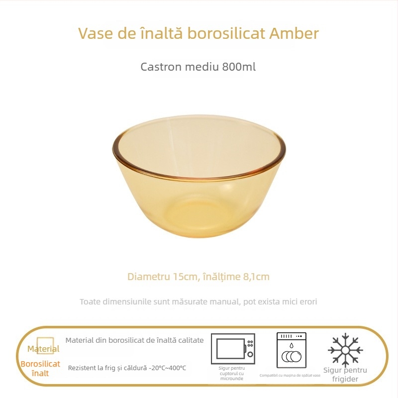 Set de veselă din sticlă cu boluri de supă cu două mânere, sticlă borosilicat de înaltă calitate, stil ușor lux, personalizare disponibilă, potrivit pentru copii, studenți, femei însărcinate, adulți și persoane în vârstă