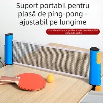 Suport pentru tenis de masă cu plasă telescopică, material ABS, 1 kg, portabil, utilizare în exterior