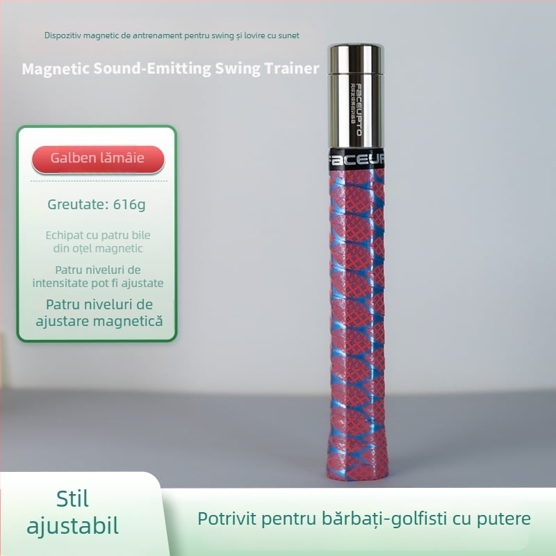 Dispozitiv de antrenament pentru lovitura de tenis cu control magnetic și feedback sonor — simulează senzația reală de lovire și îmbunătățește abilitățile de lovire; Brand: Other; Origine: Other; Categorie: Tenis; Material: floare de mătase