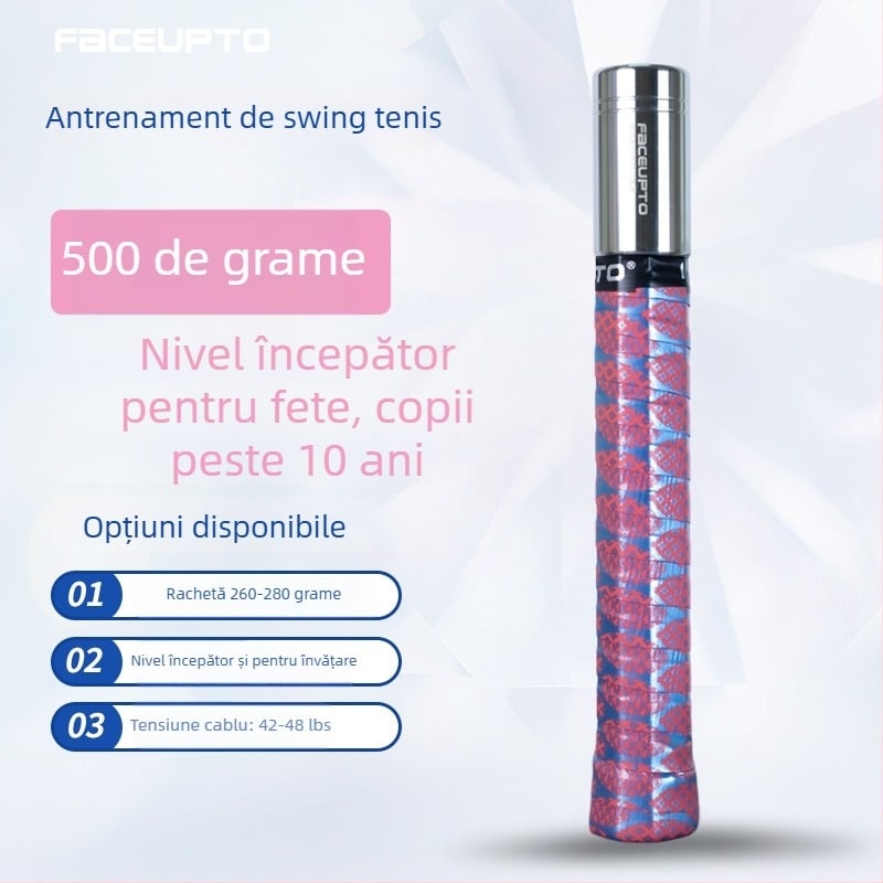 Dispozitiv de antrenament pentru lovitura de tenis cu control magnetic și feedback sonor — simulează senzația reală de lovire și îmbunătățește abilitățile de lovire; Brand: Other; Origine: Other; Categorie: Tenis; Material: floare de mătase