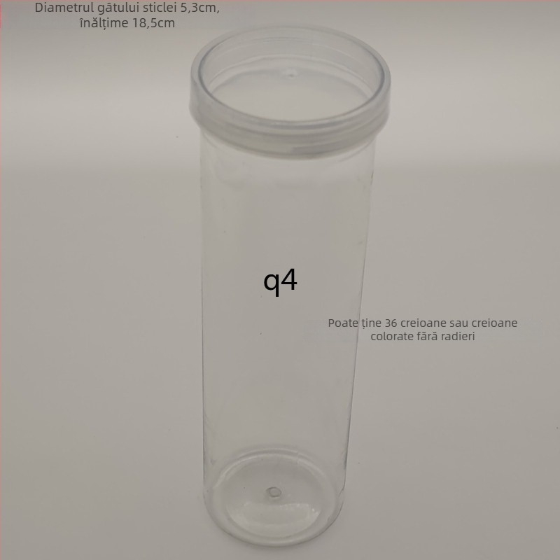 Borcan plastic cu capac pentru depozitare de pixuri și creioane – 40 de găuri, material TPE, 25 g, cod produs F879TT89MJS6T7