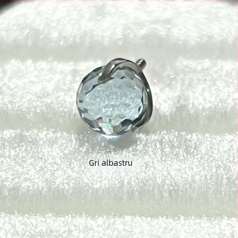 Bijuterii de piercing din aliaj de titan – Cercei geometrici cu design bec disco, puritate G23, prelucrare cu diamant, stil unisex