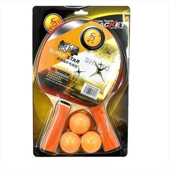 Set de rachete pentru tenis de masă pentru începători, 2 bucăți, brand Tree flower, gumă lipicioasă, priză orizontală