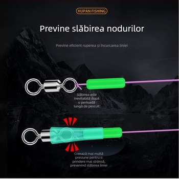 Mărgele de pescuit din silicon – anti încurcare, întărite pentru pescuit la fund (material: silicon; pachet 100 buc.)