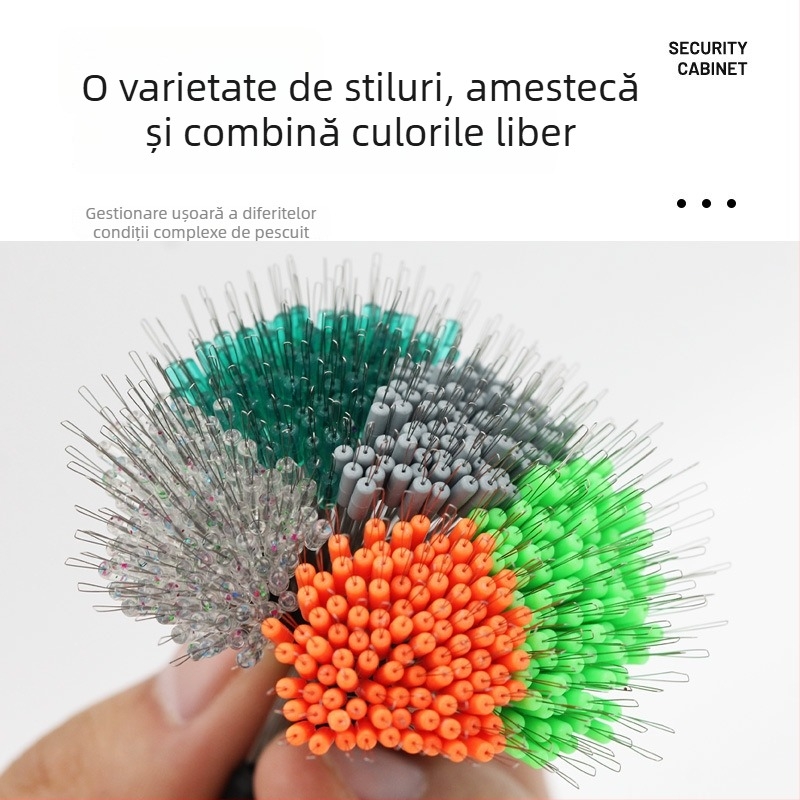 Mărgele de pescuit din silicon – anti încurcare, întărite pentru pescuit la fund (material: silicon; pachet 100 buc.)