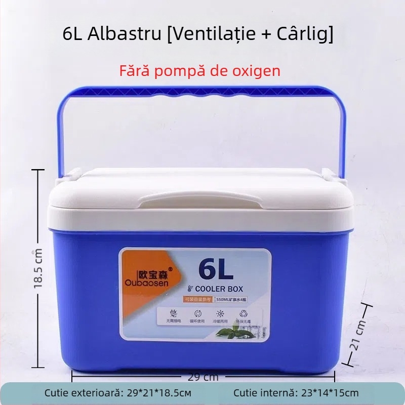 Cutie de pescuit pentru creveți cu pompă de oxigen, din plastic, capacitate 80+, fabricat în China