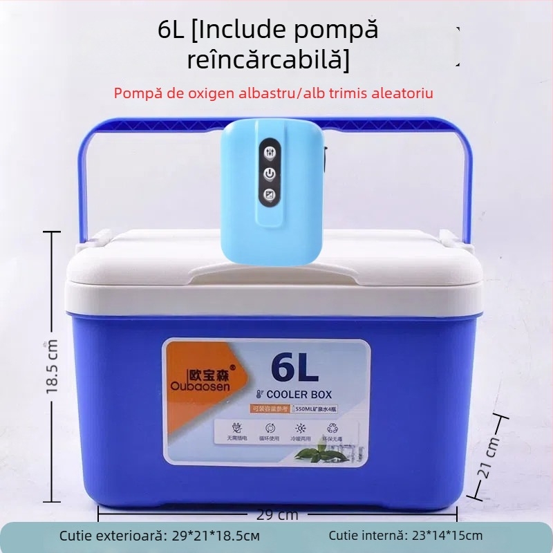 Cutie de pescuit pentru creveți cu pompă de oxigen, din plastic, capacitate 80+, fabricat în China