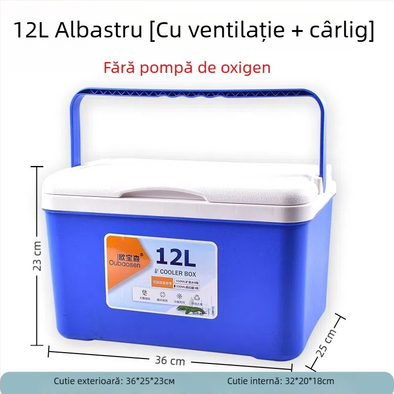 Cutie de pescuit pentru creveți cu pompă de oxigen, din plastic, capacitate 80+, fabricat în China