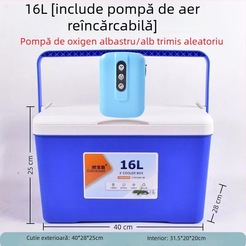 Cutie de pescuit pentru creveți cu pompă de oxigen, din plastic, capacitate 80+, fabricat în China