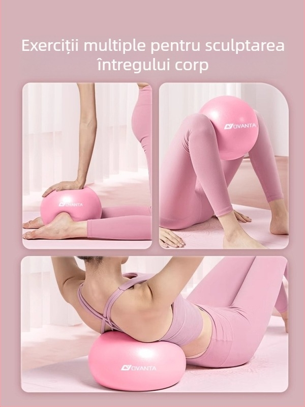 Ovanda minge de yoga din PVC pentru antrenamentul mușchilor planșei pelvine, adulți, recuperare postnatală, echilibru al nucleului, 70 g
