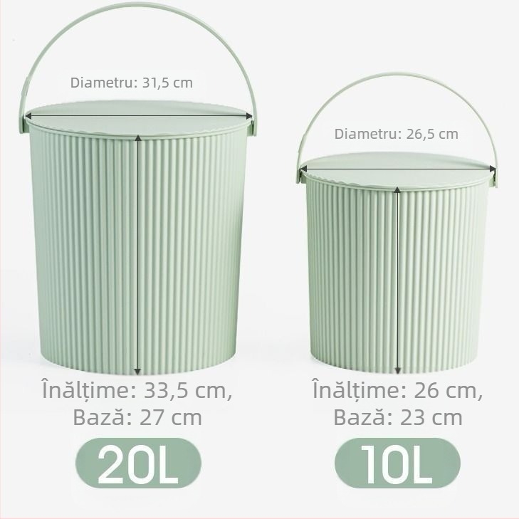 Scaun de găleată din plastic pentru uz casnic – șezut îngroșat, portabil, depozitare în baie, 1 kg