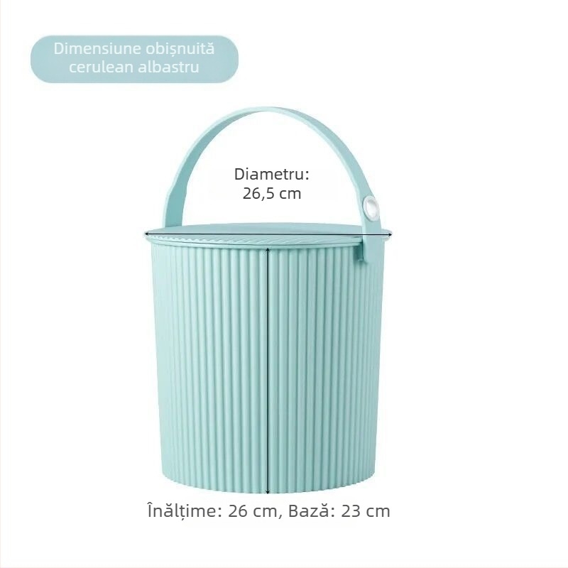 Scaun de găleată din plastic pentru uz casnic – șezut îngroșat, portabil, depozitare în baie, 1 kg