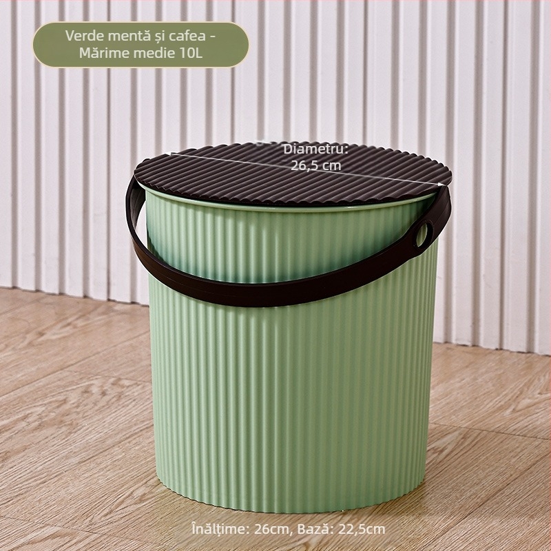 Scaun de găleată din plastic pentru uz casnic – șezut îngroșat, portabil, depozitare în baie, 1 kg