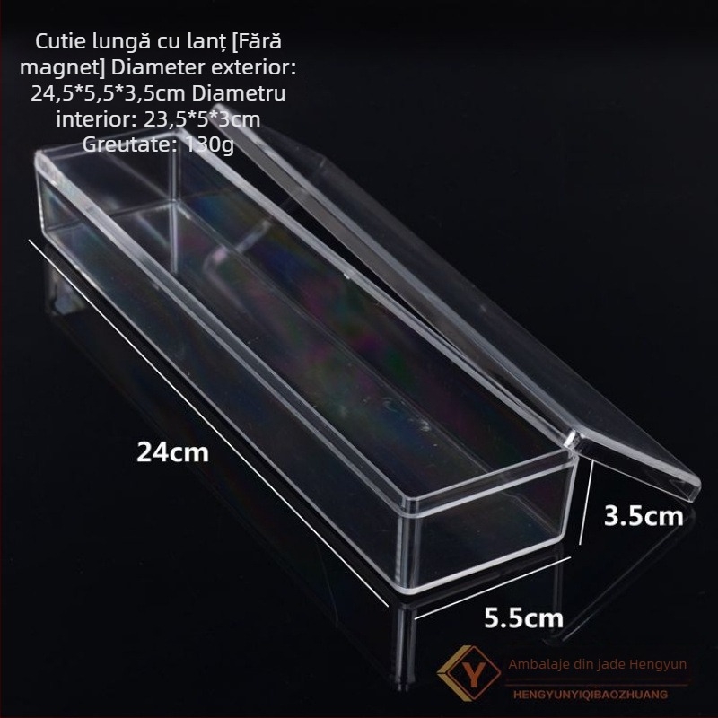 Cutie de afișare pentru bijuterii – Transparentă, antipraf, formă pătrată/rotundă, pentru brățări și mărgele Buddha