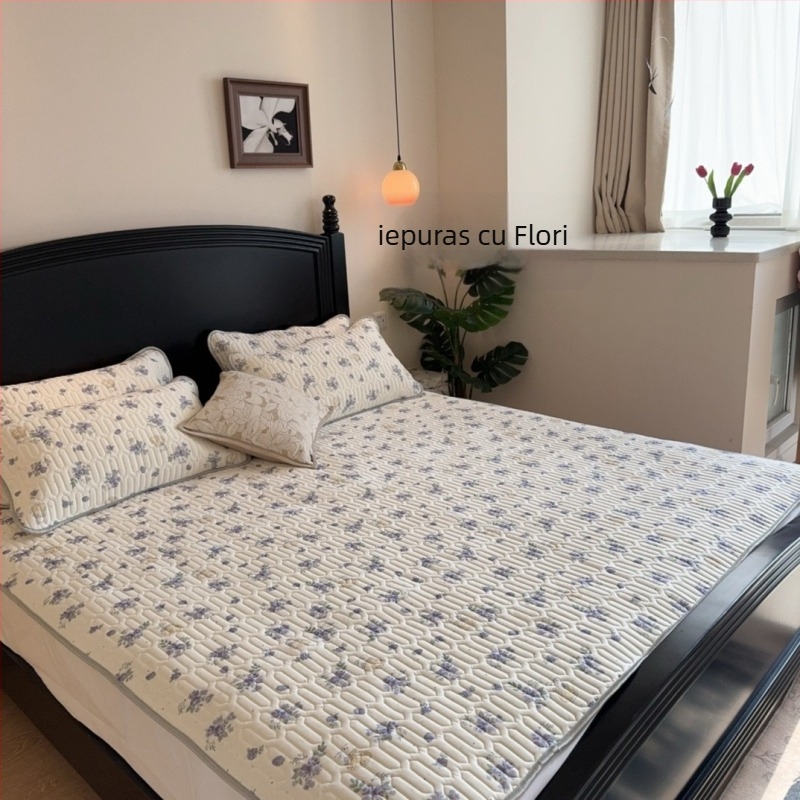 Set din latex natural, trei piese, țesătură imprimată, 80-90% latex, stil luxuos ușor