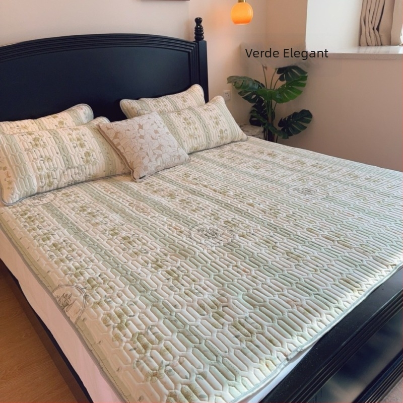 Set din latex natural, trei piese, țesătură imprimată, 80-90% latex, stil luxuos ușor