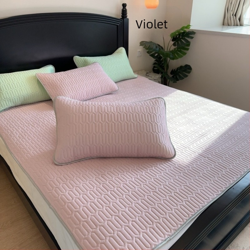 Set din latex natural, trei piese, țesătură imprimată, 80-90% latex, stil luxuos ușor