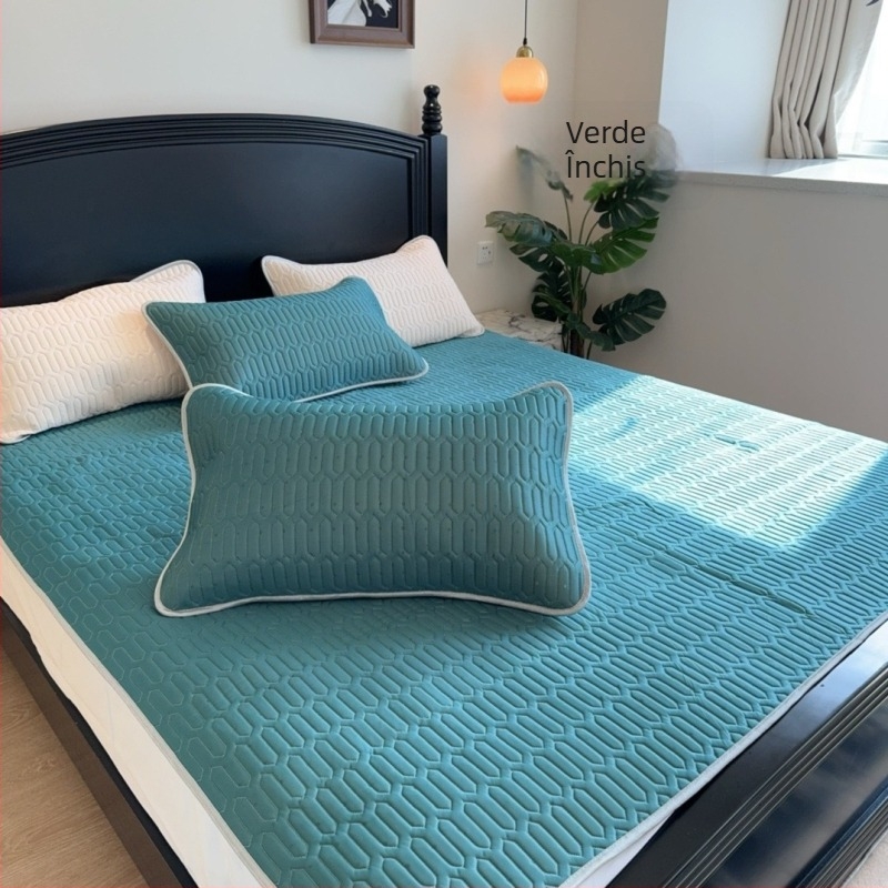 Set din latex natural, trei piese, țesătură imprimată, 80-90% latex, stil luxuos ușor