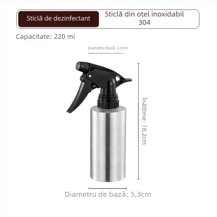 Dispenser de săpun din oțel inoxidabil 304, acționare prin apăsare, montaj pe masă, stil modern minimalist, finisaj electroplacare