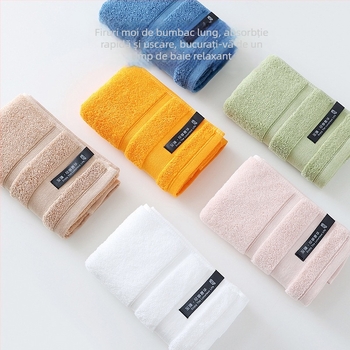 Prosop de hotel din bumbac 100%, Class A, gros și absorbant, prosoape de față brodate, 120–140 g