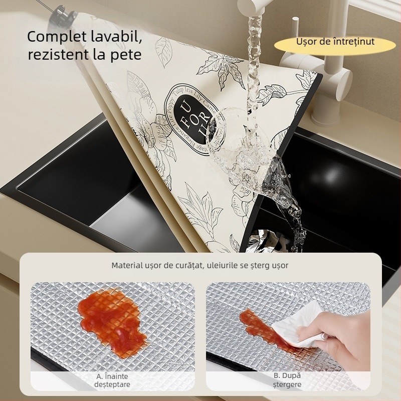 Capac izolant pentru masă de bucătărie – Demontabil și lavabil, rezistent la praf și țânțari, pliabil