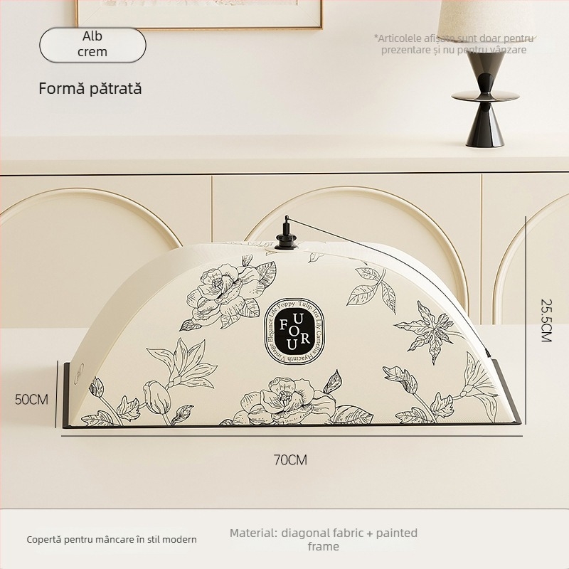 Capac izolant pentru masă de bucătărie – Demontabil și lavabil, rezistent la praf și țânțari, pliabil