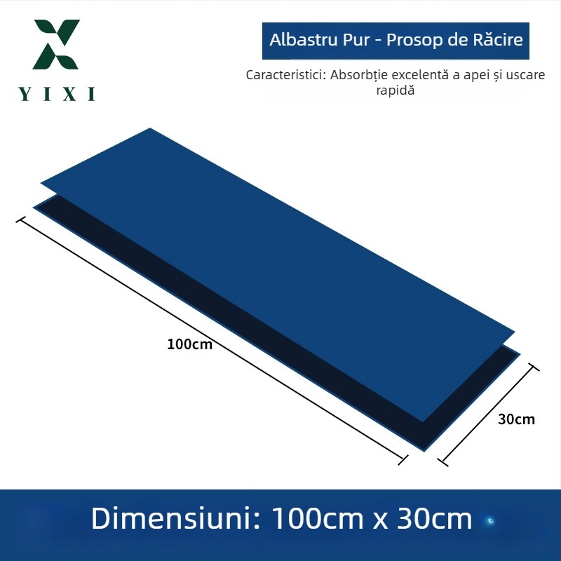 Prosop sport personalizabil cu logo, 100% poliester, absorbant pentru transpirație, senzație de răcoare, uscare rapidă