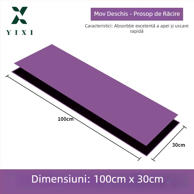 Prosop sport personalizabil cu logo, 100% poliester, absorbant pentru transpirație, senzație de răcoare, uscare rapidă