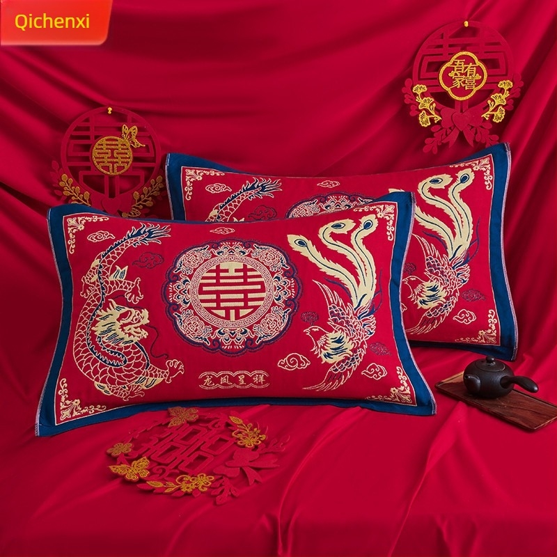 Husă de pernă Qi chenxi, bumbac 100%, fără logo, fără personalizare