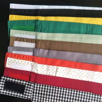 Șapcă de lucru din bumbac pentru personalul restaurantului, turban triunghiular – unisex