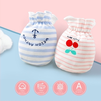 Set mănuși anti-zgâriere pentru nou-născuți - 100% bumbac, respirant, elasticitate înaltă, include protecții pentru picioare, unisex, toate sezoanele