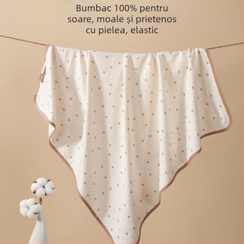 Pătură de înfășurat pentru nou-născuți, din fibră chimică, universal pentru toate anotimpurile, stil minimalist modern, sub 100 g