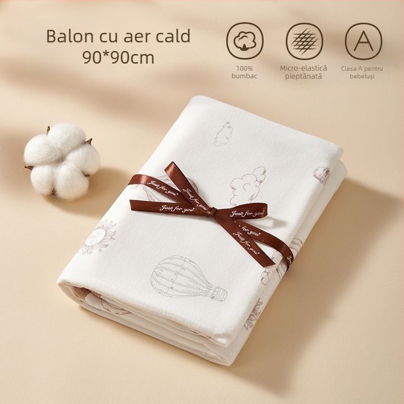 Pătură de înfășurat pentru nou-născuți, din fibră chimică, universal pentru toate anotimpurile, stil minimalist modern, sub 100 g