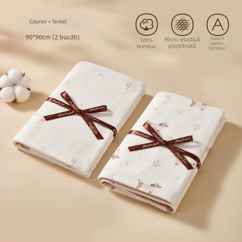 Pătură de înfășurat pentru nou-născuți, din fibră chimică, universal pentru toate anotimpurile, stil minimalist modern, sub 100 g