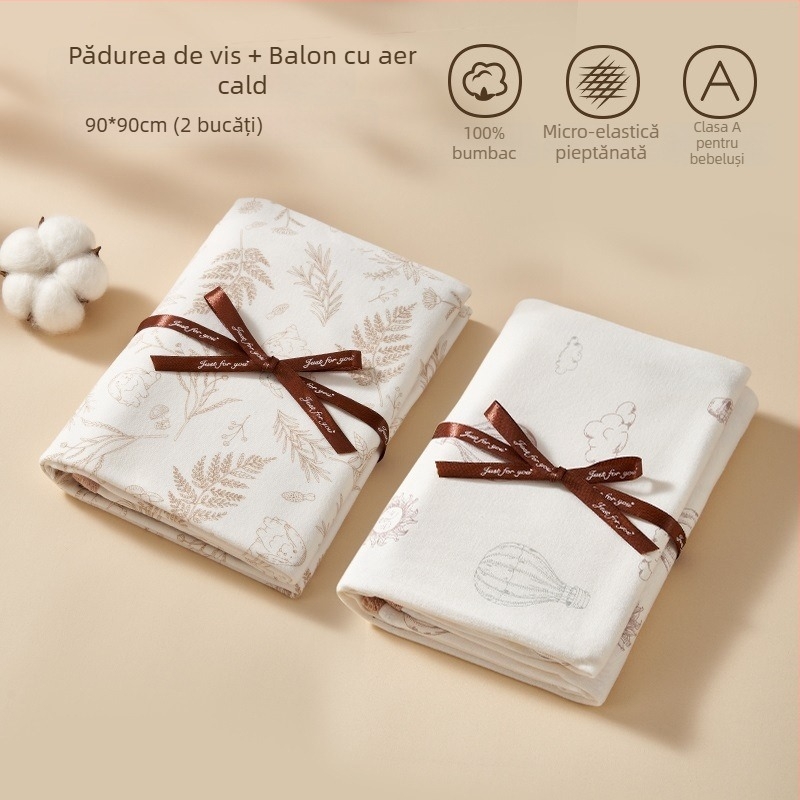 Pătură de înfășurat pentru nou-născuți, din fibră chimică, universal pentru toate anotimpurile, stil minimalist modern, sub 100 g