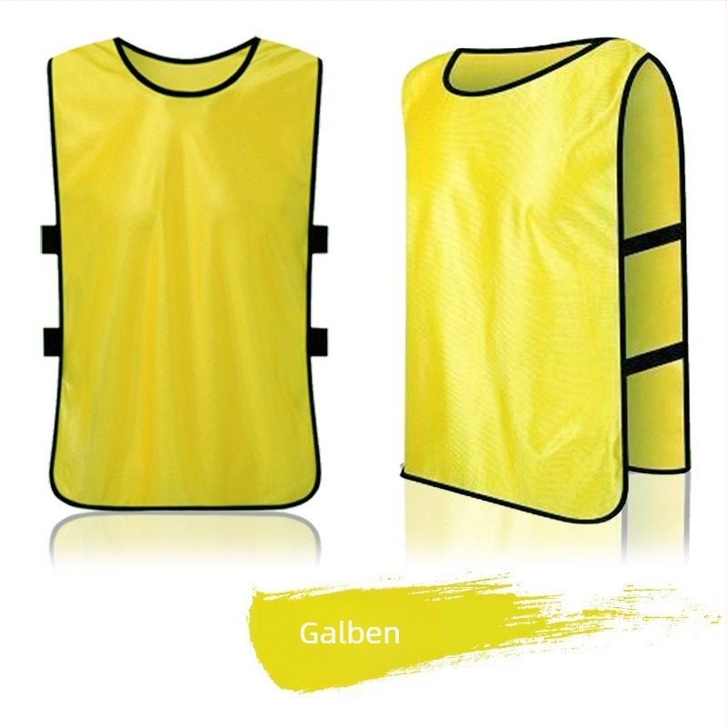 Vestă de antrenament pentru echipe de fotbal – unisex, poliester, pregătită pentru imprimare într-un design monocrom, pentru toate sezoanele, marcă re-huo