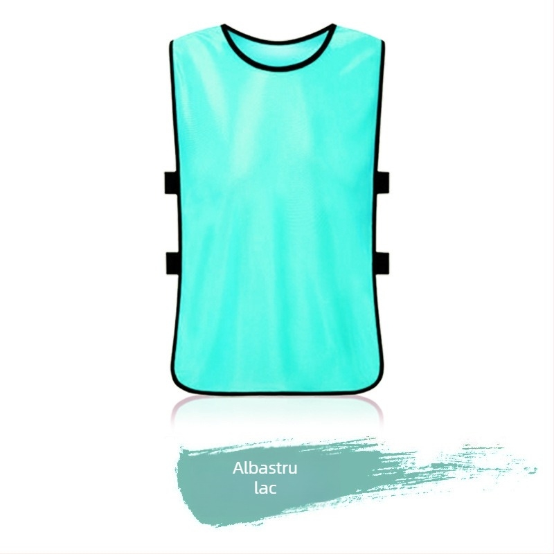 Vestă de antrenament pentru echipe de fotbal – unisex, poliester, pregătită pentru imprimare într-un design monocrom, pentru toate sezoanele, marcă re-huo