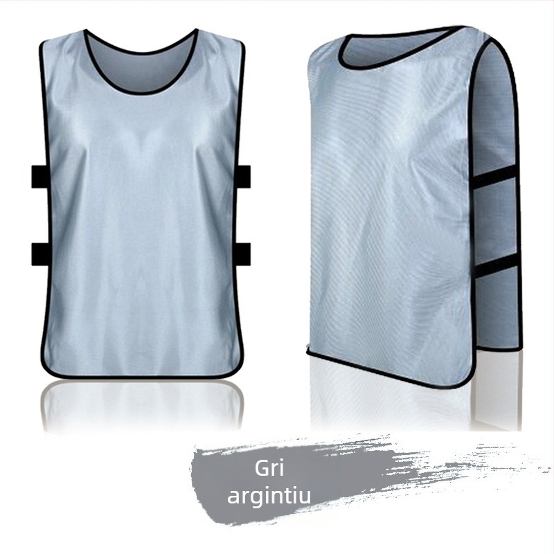 Vestă de antrenament pentru echipe de fotbal – unisex, poliester, pregătită pentru imprimare într-un design monocrom, pentru toate sezoanele, marcă re-huo