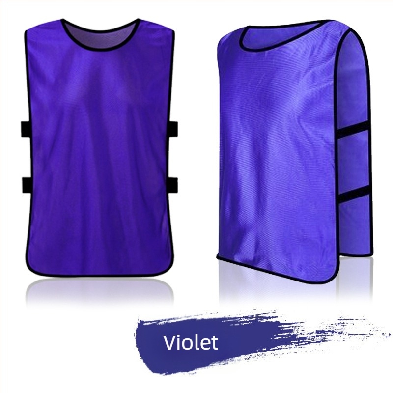 Vestă de antrenament pentru echipe de fotbal – unisex, poliester, pregătită pentru imprimare într-un design monocrom, pentru toate sezoanele, marcă re-huo