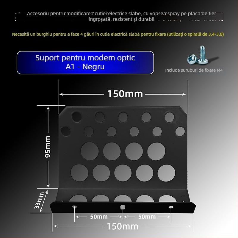 Suport pentru cutie multimedia de acasă – compatibil cu Huawei H6 router și Q6 switch, fără marcă