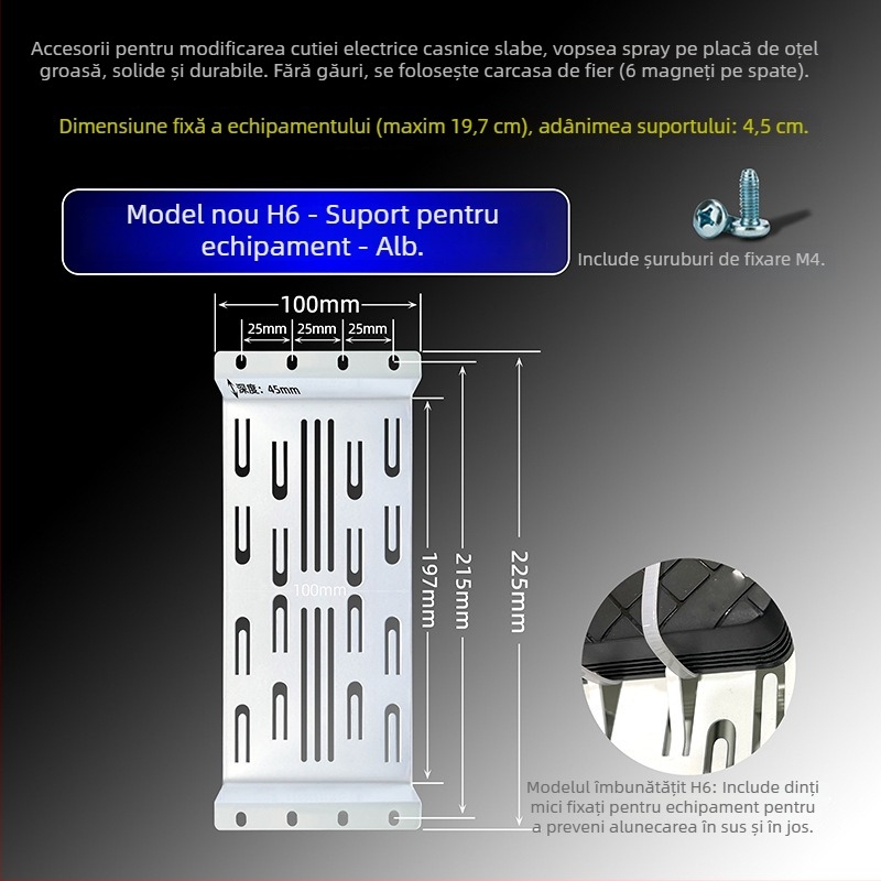 Suport pentru cutie multimedia de acasă – compatibil cu Huawei H6 router și Q6 switch, fără marcă
