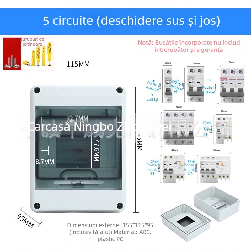 Cutie exterioară pentru întrerupător de circuit – brand Zwkt/zhongwei; RoHS; CE