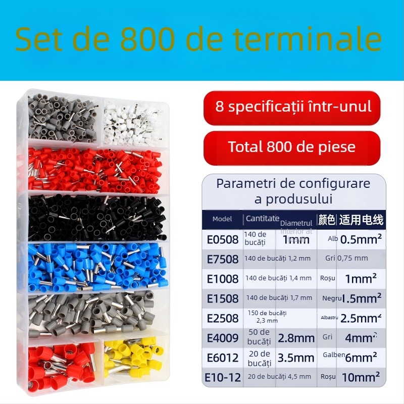 Jingyue Electric Clește de crimpare pentru terminal tubular — presare specială pentru terminale tubulare; Material: oțel aliat nichel-chromiu; Greutate: 0,378