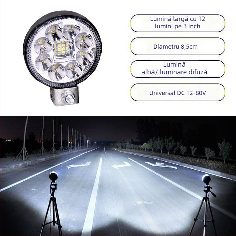 Proiector LED pentru camion 12–24V, lumină anti ceață, Model 1, Compatibil cu 1 model — Tianzhiba